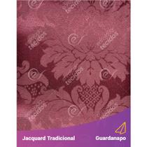 Guardanapo em Tecido Jacquard Vinho Marsala Medalhão Tradicional - 40x40cm