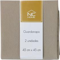 Guardanapo Em Tecido Milano NC 2 Peças Kaki 45x45cm