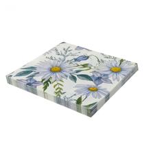 Guardanapo Flores Lilas 32x32 Silver - 20 Un
