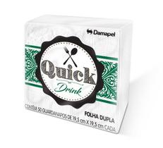 Guardanapo folha dupla 19,5x19,5 com 50 fls - quick