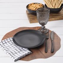 Guardanapo Home 4 Pcs Grid Preto 40X40