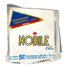 Guardanapo luxo folha dupla 33x33 nobile c/50