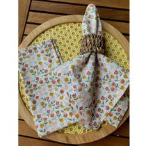 Guardanapo Mari Flores 40x40cm 100% Algodão