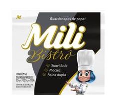 Guardanapo MILI Bistro Descartável 23x22,5 com 50un