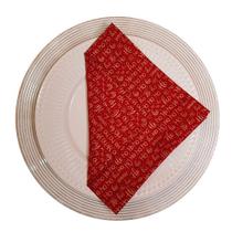 Guardanapo natalino hoho - vermelho e dourado