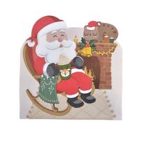 Guardanapo Natalino Papel 31x31cm Papai Noel Estampas Guardanapo Natalino Papel 31x31cm Papai Noel Estampas