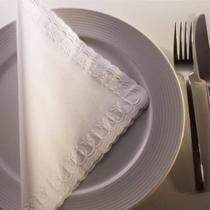 Guardanapo papel banquete / Jantar Trevo branco 100 unid