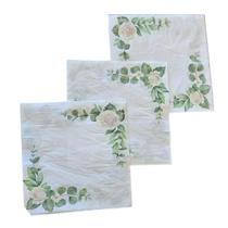 Guardanapo Papel Dupla Camada Borda Floral Verde 33Cm C/20Un Guardanapo Papel Dupla Camada Borda Floral Verde 33Cm C/20Un