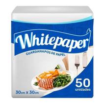 Guardanapo papel folha simples 30x30 - 20x50 uni white paper