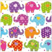 Guardanapo Para Decoupage Ambiente Com 2 Unidades Funny Elephants 13309760