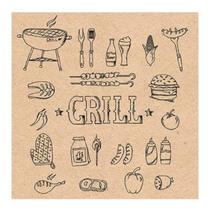 Guardanapo para Decoupage Ambiente com 20 Unidades Grill Nature - 13316251 Guardanapo para Decoupage Ambiente com 20 Unidades Grill Nature - 13316251