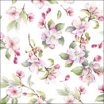 Guardanapo para Decoupage Ambiente Flor de Primavera Branco 2 Unidades