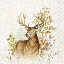 Guardanapo para Decoupage Ihr 33x33 Cervo na Floresta C/ 20 Unidade