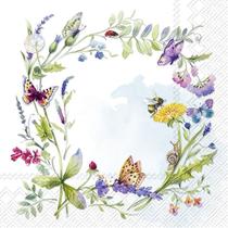 Guardanapo para Decoupage Ihr 33x33 Coroa de Primavera C/ 2 Unidades