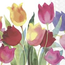 Guardanapo para Decoupage Ihr 33x33 Flor Tulipa Poderosa C/ 20 Unidade