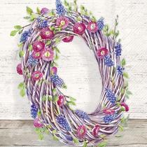 Guardanapo para Decoupage Ihr 33x33 Guirlanda Flores C/ 2 Unidade