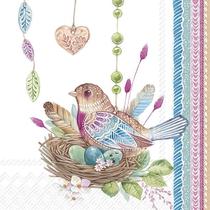 Guardanapo para Decoupage Ihr 33x33 Ninho de Pássaro C/ 2 Unidades Guardanapo para Decoupage Ihr 33x33 Ninho de Pássaro C/ 2 Unidades
