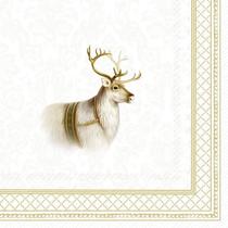Guardanapo para Decoupage Ihr 33x33 Rena de Natal C/ 2 Unidade