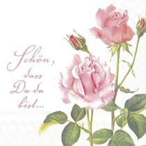 Guardanapo para Decoupage Ihr 33x33 Rosas para Voce C/ 2 Unidades