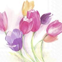 Guardanapo para Decoupage Ihr 33x33 Temporada de Tulipa C/ 2 Unidades