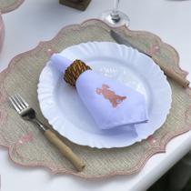 Guardanapo páscoa decoração para mesa posta coelhinho - EFFRONTE - IBIART