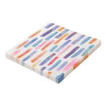 Guardanapo Pinceladas Coloridas 32x32 Silver - 20un