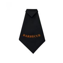 Guardanapo Preto Com Bordado Barbecue Caramelo