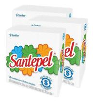 Guardanapo Santepel 50 Folhas Simples 24x22 Kit 3