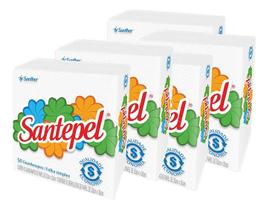 Guardanapo Santepel 50 Folhas Simples 24x22 Kit 5