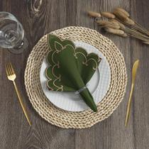 Guardanapo Sparta Bordado 6 Peças Tecido Engomado Guardanapo Sparta Bordado 6 Peças Tecido Engomado