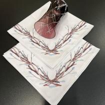 Guardanapo Tecido Linho Misto Vichy Amiche-Un