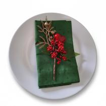 Guardanapo Tricoline Verde Floresta 40 x 40cm Guardanapo Tricoline Verde Floresta 40 x 40cm