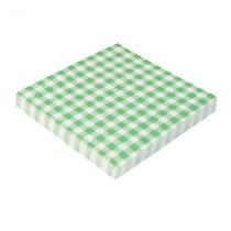 Guardanapo Verde Xadrez 32x32 20 Silver - Un