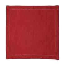 Guardanapo Vermelho Ponto Ajour Algodão Luxo 40x40cm Wolff