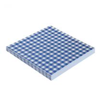 Guardanapo Xadrez Azul 32x32 Silver - 20 Un