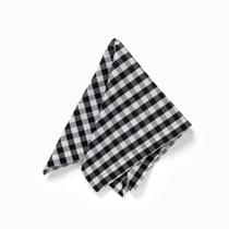 Guardanapo Xadrez Preto E Branco 42X42cm - Copa & Cia