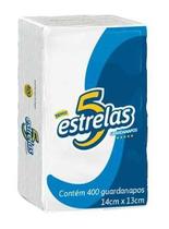 Guardanapos 14x13 10 pacotes c/1600un 5 Estrelas Guardanapos 14x13 10 pacotes c/1600un 5 Estrelas