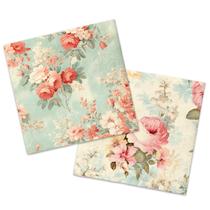 Guardanapos CMUSKO Vintage Floral, 40 unidades, 33 x 33 cm, papel, chá, festa