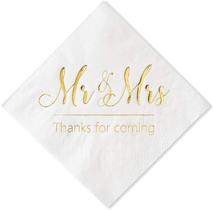 Guardanapos Crisky Mr and Mrs Gold, Cocktail, Bebida e Sobremesa x100 Guardanapos Crisky Mr and Mrs Gold, Cocktail, Bebida e Sobremesa x100