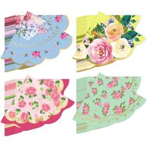 Guardanapos Dandat Floral Tea Party, flor vintage descartável x100 Guardanapos Dandat Floral Tea Party, flor vintage descartável x100