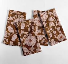 Guardanapos de Algodão Canvas com Estampa de Folhas Marrons 51cm, Conjunto de 12, Macios e Absorventes - Vargottam Guardanapos de Algodão Canvas com Estampa de Folhas Marrons 51cm, Conjunto de 12, Macios e Absorventes - Vargottam