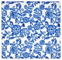 Guardanapos de almoço, presente, boutique, azul, design floral, 100 unidades