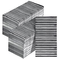 Guardanapos de banheiro descartáveis Spiareal, 200 unidades, cinza, branco, listras Guardanapos de banheiro descartáveis Spiareal, 200 unidades, cinza, branco, listras