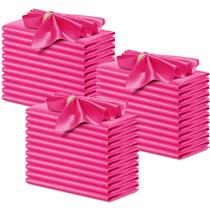 Guardanapos de cetim P Pothuiny Hot Pink 43x43cm 50 unidades