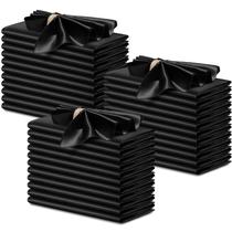 Guardanapos de cetim P Pothuiny Preto 43x43cm 100% poliéster (50 unidades)