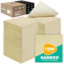 Guardanapos de coquetel de bambu JINVOGREEN 1000 unidades 13x13 cm