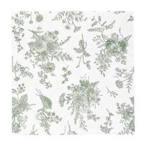 Guardanapos de coquetel Elyxio 100 Floral Sage Green Vintage Style