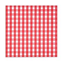 Guardanapos de coquetel Gift Boutique 100% papel guingão vermelho e branco Guardanapos de coquetel Gift Boutique 100% papel guingão vermelho e branco