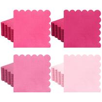 Guardanapos de coquetel Zhanmai Scalloped Beverage 12,5 x 12,5 cm, pacote com 100 Guardanapos de coquetel Zhanmai Scalloped Beverage 12,5 x 12,5 cm, pacote com 100