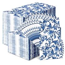 Guardanapos de hóspedes Estune 200 unidades de flores de papel descartáveis de 2 camadas